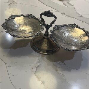 Silver Dual Dish Serveware